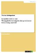 Konjunkturzyklen und Wertpapierbewertung: Ist eine gemeinsame Betrachtung sinnvoll?