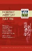 SUPPLEMENT TO THE MONTHLY ARMY LIST JULY 1916