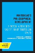 Whitehead's Philosophical Development