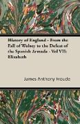 History of England - From the Fall of Wolsey to the Defeat of the Spanish Armada - Vol VII