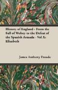 History of England - From the Fall of Wolsey to the Defeat of the Spanish Armada - Vol X