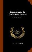 Commentaries on the Laws of England: In Four Books, Volume 1