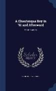 A Chautauqua Boy in '61 and Afterward: Reminiscences