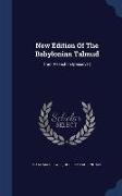 New Edition of the Babylonian Talmud: Tract Pesachim (Passover)