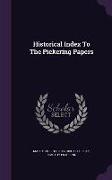 Historical Index to the Pickering Papers
