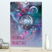 Florale Fraktale (Premium, hochwertiger DIN A2 Wandkalender 2023, Kunstdruck in Hochglanz)