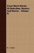 Great Short Stories of Detection, Mystery and Horror - Volume I