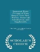 Immanuel Kants Critique of Pure Reason: First Part- Preface, Historical Introduction, and Supplements - Scholar's Choice Edition