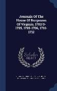 Journals of the House of Burgesses of Virginia, 1702/3-1705, 1705-1706, 1710-1712