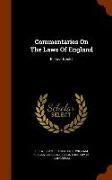 Commentaries on the Laws of England: In Four Books