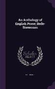 An Anthology of English Prose, Bede-Stevenson