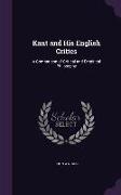 KANT & HIS ENGLISH CRITICS