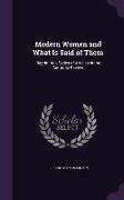 Modern Women and What Is Said of Them: Reprint of a Series of Articles in the Saturday Review