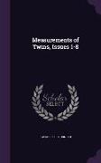 Measurements of Twins, Issues 1-8