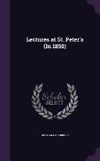 Lectures at St. Peter's (In 1890)