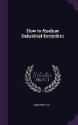 How to Analyze Industrial Securities
