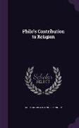 PHILOS CONTRIBUTION TO RELIGIO