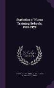 Statistics of Nurse Training Schools, 1919-1920