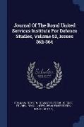 Journal of the Royal United Services Institute for Defence Studies, Volume 52, Issues 362-364