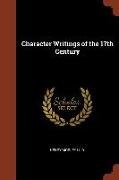 Character Writings of the 17th Century