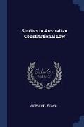 Studies in Australian Constitutional Law