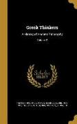 Greek Thinkers: A History of Ancient Philosophy, Volume 2