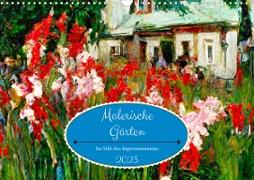 Malerische Gärten - Im Stile des Impressionismus (Wandkalender 2023 DIN A3 quer)
