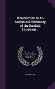 Introduction to an Analytical Dictionary of the English Language