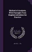 Method of Analysis, with Passages from English Literature for Practice