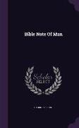 Bible Note Of Man