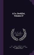 A.L.A. Booklist, Volume 17