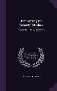 University of Toronto Studies: Physiological Series, Issues 1-10