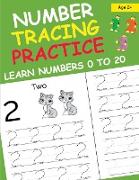 Number Tracing Practice Learn Numbers 0 to 20