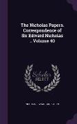 The Nicholas Papers. Correspondence of Sir Edward Nicholas .. Volume 40