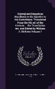 Critical and Exegetical Handbook to the Epistles to the Corinthians. Translated from the 5th Ed. of the German ... the Translation REV. and Edited by