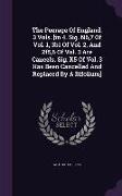 The Peerage of England. 3 Vols. [In 4. Sig. N6,7 of Vol. 1, 3b1 of Vol. 2, and 2f5,6 of Vol. 3 Are Cancels. Sig. K5 of Vol. 3 Has Been Cancelled and R