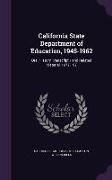 California State Department of Education, 1945-1962: Oral History Transcript / And Related Material, 1977-197