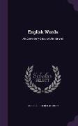 English Words: An Elementary Study of Derivations