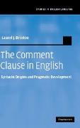 The Comment Clause in English