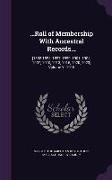 Roll of Membership with Ancestral Records...: [1893-1894, 1897, 1899, 1901, 1904, 1907, 1910, 1913, 1916, 1920, 1923] Volume Yr.1916