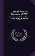 Evolution of the Ordinance of 1787: With an Account of the Earlier Plans for the Government of the Norhtwest Territory