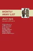 MONTHLY ARMY LIST. JULY 1916 Volume 2