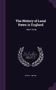 The History of Local Rates in England: Five Lectures