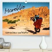 Marokko ¿ Wahrzeichen und Kultur (Premium, hochwertiger DIN A2 Wandkalender 2023, Kunstdruck in Hochglanz)
