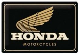 Blechschild. Honda MC - Motorcycles Gold