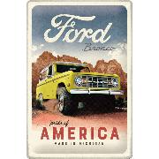 Blechschild. Ford - Bronco Pride of America