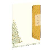 W-Design-Pack 5/5 A4/DL, Weihnachtsbaum DR/HF gold/BU gold (75)