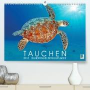 Tauchen: Wunderbares tiefblaues Meer (Premium, hochwertiger DIN A2 Wandkalender 2023, Kunstdruck in Hochglanz)
