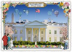 Postkarte. USA-Edition - Washington D.C., The White House