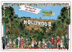 Postkarte. USA-Edition - Los Angeles, Hollywood Sign